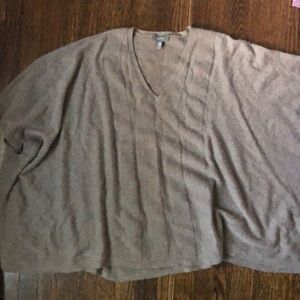 Cashmere poncho sweater